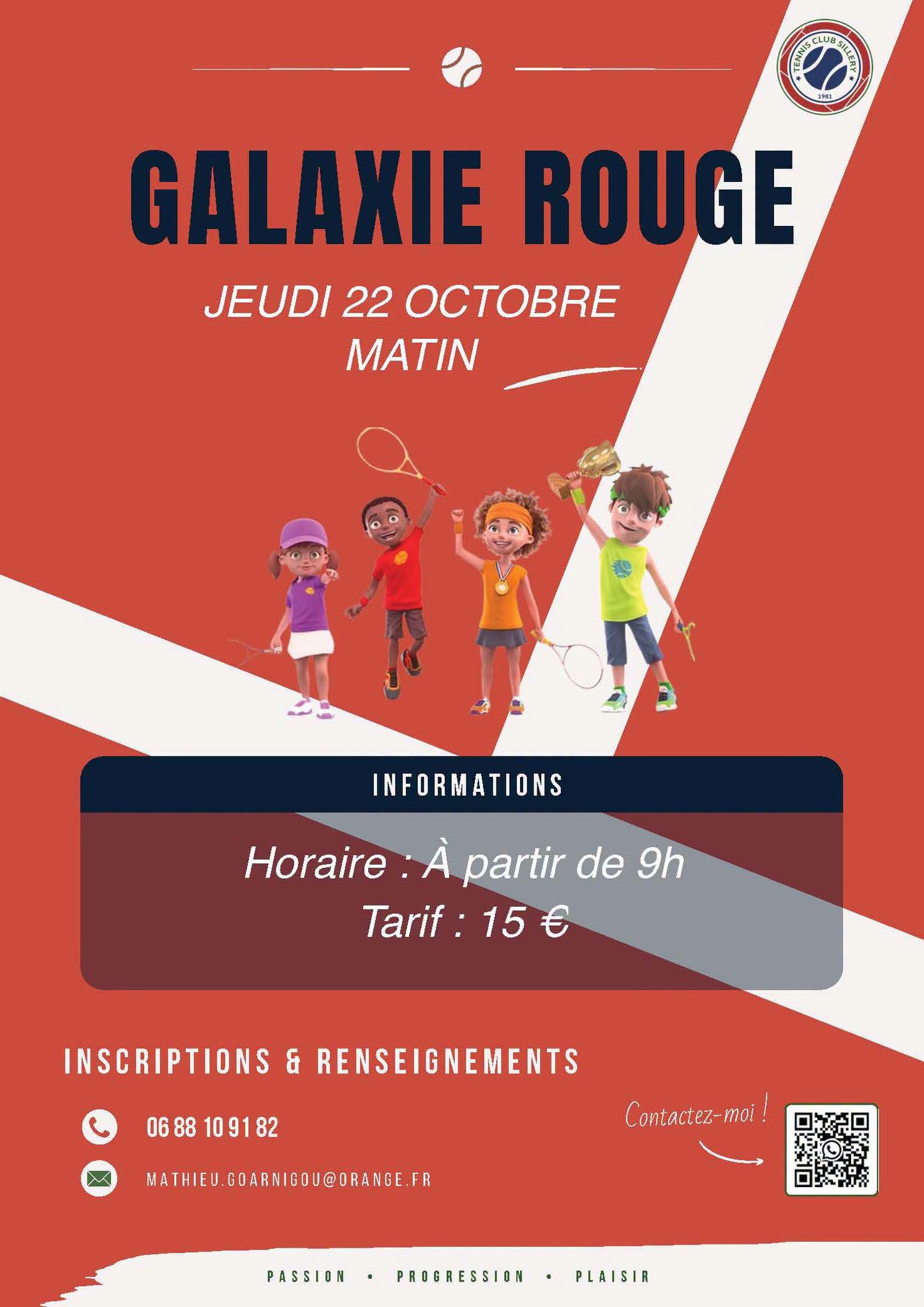 Tournois Galaxie Rouge et Orange au Tennis Club Sillery