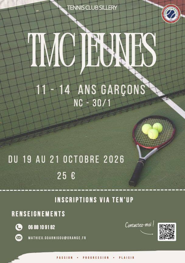 TMC Jeunes 11-14 ans au Tennis Club Sillery
